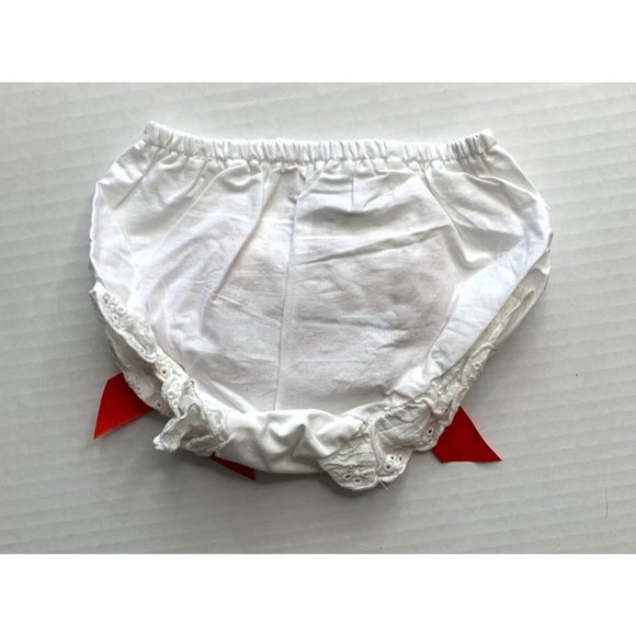 Minnie Mouse Bloomers Shorts 0 3 months White Red Toule - Picture 2 of 3